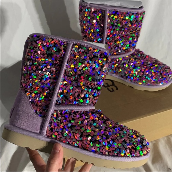 UGG Australia Classic Stellar Chunky Sequin Boots - Picture 3 of 7